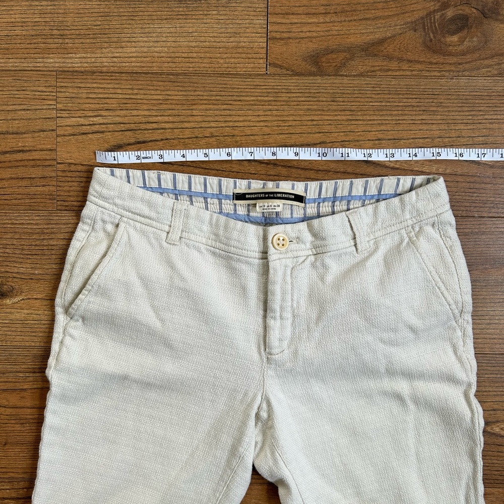 100% cotton cream colored pants - Picture 6 of 10